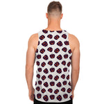 Purple Halloween Pumpkin Pattern Print Men's Tank Top