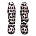 Purple Halloween Pumpkin Pattern Print Muay Thai Shin Guards