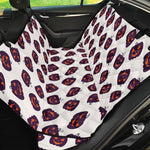 Purple Halloween Pumpkin Pattern Print Pet Car Back Seat Cover