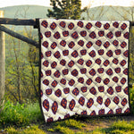 Purple Halloween Pumpkin Pattern Print Quilt