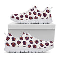 Purple Halloween Pumpkin Pattern Print White Running Shoes