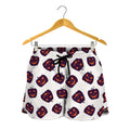 Purple Halloween Pumpkin Pattern Print Women's Shorts