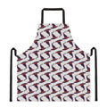 Purple Halloween Witch Hat Pattern Print Apron