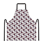Purple Halloween Witch Hat Pattern Print Apron