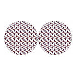 Purple Halloween Witch Hat Pattern Print Car Coasters