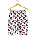 Purple Halloween Witch Hat Pattern Print Men's Shorts