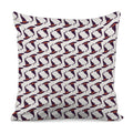 Purple Halloween Witch Hat Pattern Print Pillow Cover