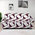 Purple Halloween Witch Hat Pattern Print Sofa Cover