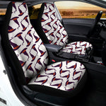 Purple Halloween Witch Hat Pattern Print Universal Fit Car Seat Covers