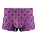 Purple Halloween Witch Pattern Print Men's Boxer Briefs