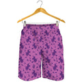 Purple Halloween Witch Pattern Print Men's Shorts