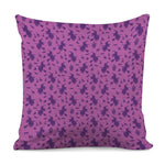 Purple Halloween Witch Pattern Print Pillow Cover