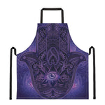 Purple Hamsa Hand Print Apron