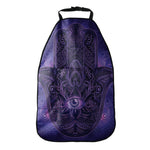 Purple Hamsa Hand Print Car Seat Organizers