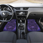 Purple Hamsa Hand Print Front and Back Car Floor Mats
