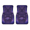 Purple Hamsa Hand Print Front Car Floor Mats