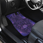 Purple Hamsa Hand Print Front Car Floor Mats