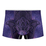 Purple Hamsa Hand Print Men's Boxer Briefs