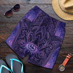Purple Hamsa Hand Print Men's Shorts