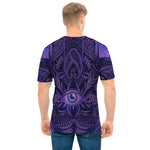 Purple Hamsa Hand Print Men's T-Shirt