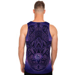 Purple Hamsa Hand Print Men's Tank Top