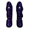 Purple Hamsa Hand Print Muay Thai Shin Guards