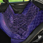 Purple Hamsa Hand Print Pet Car Back Seat Cover
