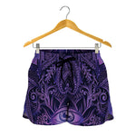 Purple Hamsa Hand Print Women's Shorts