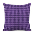 Purple Harlequin Pattern Print Pillow Cover