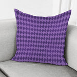 Purple Harlequin Pattern Print Pillow Cover