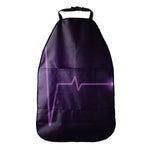 Purple Heartbeat Print Car Seat Organizers