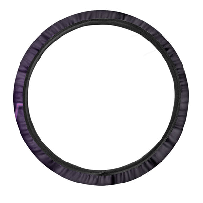 Purple Heartbeat Print Car Steering Wheel Cover