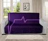 Purple Heartbeat Print Futon Protector