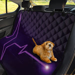 Purple Heartbeat Print Pet Car Back Seat Cover