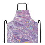 Purple Holographic Print Apron