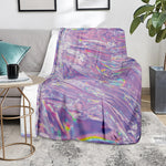 Purple Holographic Print Blanket