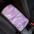 Purple Holographic Print Car Center Console Cover