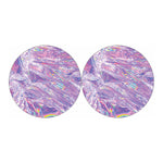 Purple Holographic Print Car Coasters