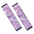 Purple Holographic Print Car Seat Belt Covers