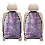 Purple Holographic Print Car Seat Organizers