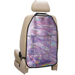 Purple Holographic Print Car Seat Organizers