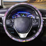 Purple Holographic Print Car Steering Wheel Cover