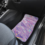 Purple Holographic Print Front and Back Car Floor Mats