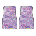 Purple Holographic Print Front Car Floor Mats
