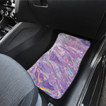 Purple Holographic Print Front Car Floor Mats