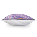 Purple Holographic Print Pillow Cover