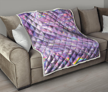 Purple Holographic Print Quilt