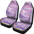 Purple Holographic Print Universal Fit Car Seat Covers