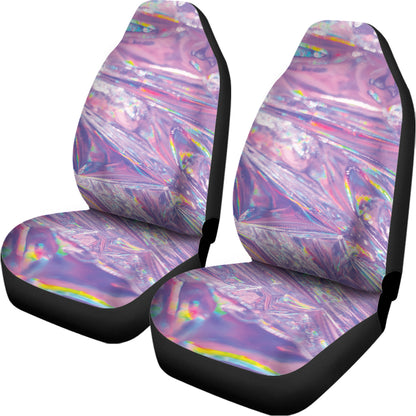 Purple Holographic Print Universal Fit Car Seat Covers