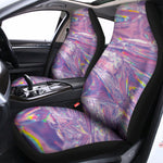Purple Holographic Print Universal Fit Car Seat Covers